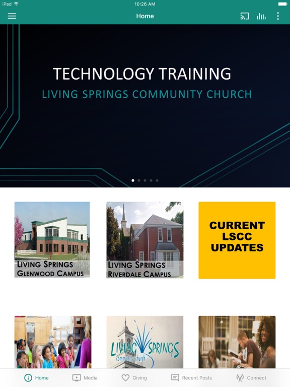 Living Springs iPad screenshot 1 - Lifestyle app
