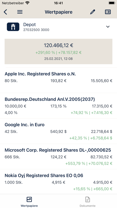 Bankhaus Seeliger Banking Screenshot