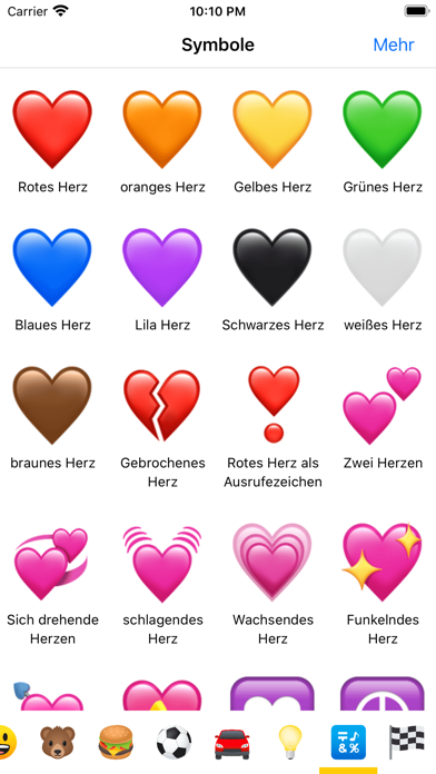 Bedeutung herzen emoji Was bedeutet