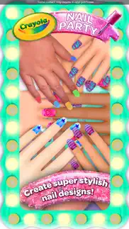 crayola nail party iphone screenshot 1