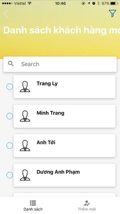 Manage customers and products