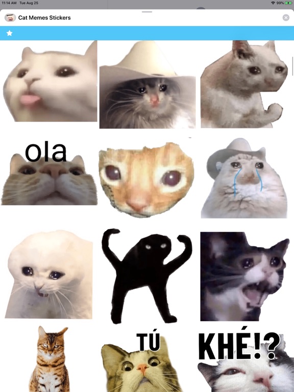 Screenshot #5 pour Cat Memes Stickers