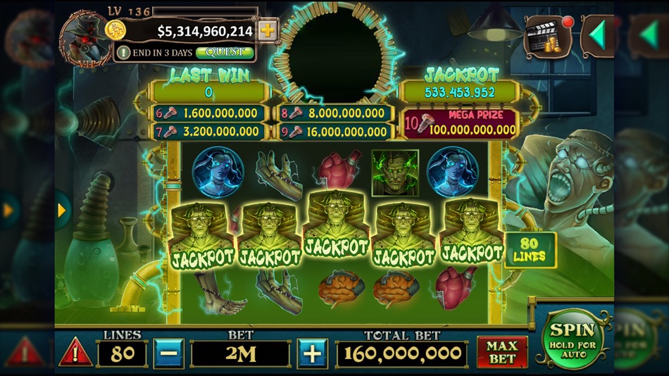 #7. Creepy Slots™ (iOS) 由: Gamewolf, Inc.