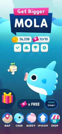 Get Bigger! Mola - Screenshot 1