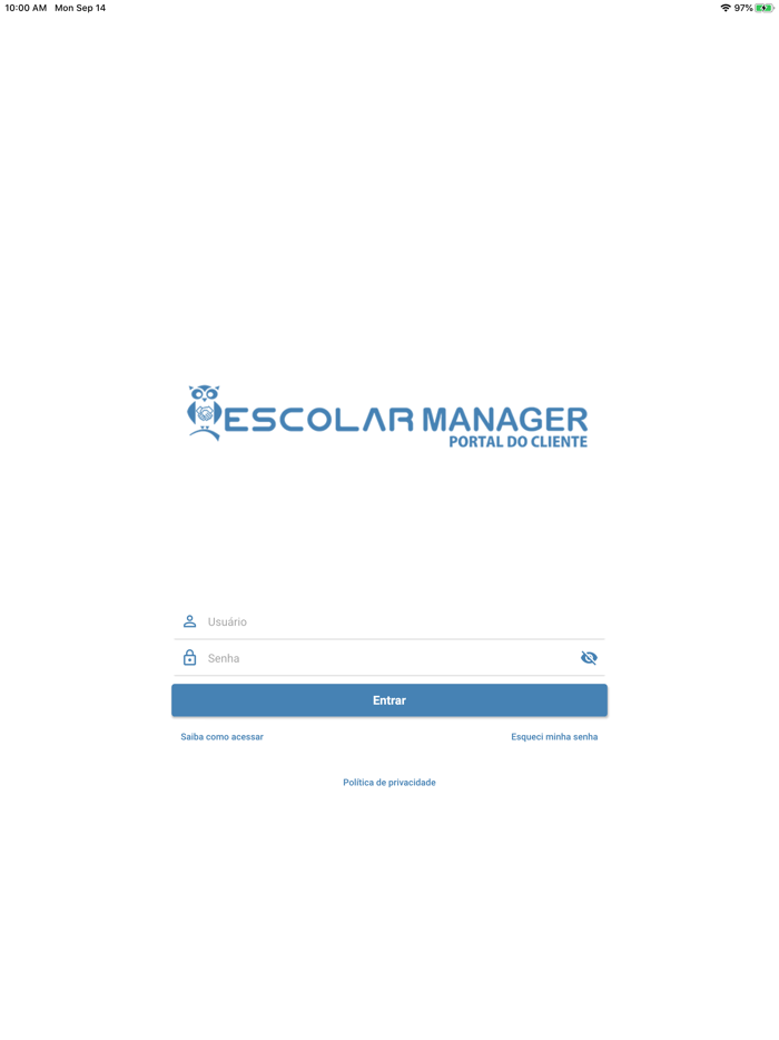 Escolar Manager Portal Cliente