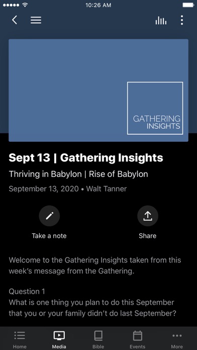 Capstone Church App Screenshot