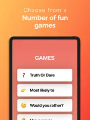 truth or dare - party games iPad Captures Décran 1