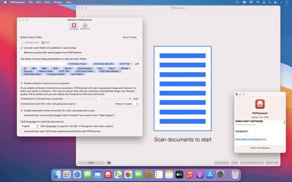 #3. PDFScanner - Scanning and OCR (macOS) 来自: Felix Rotthowe