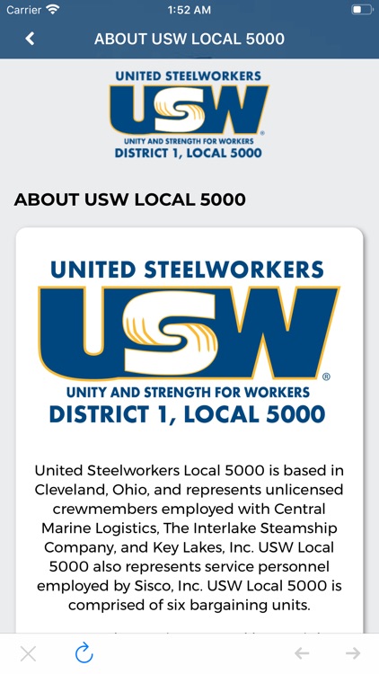 USW LOCAL 5000 screenshot-4