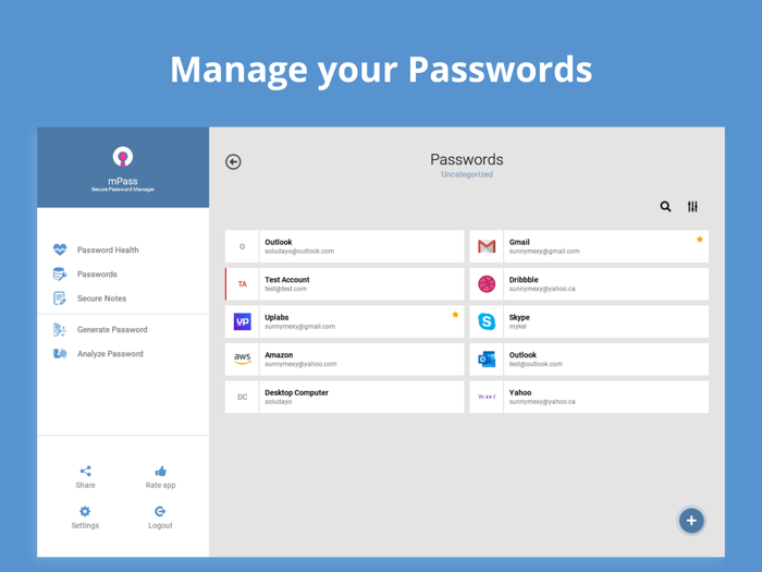 mPass Secure Password Manager