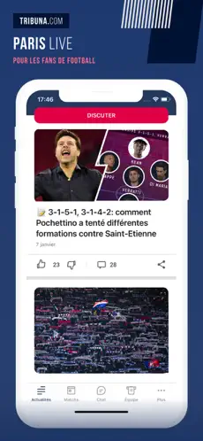 Capture 1 Paris Foot Live – non officiel iphone