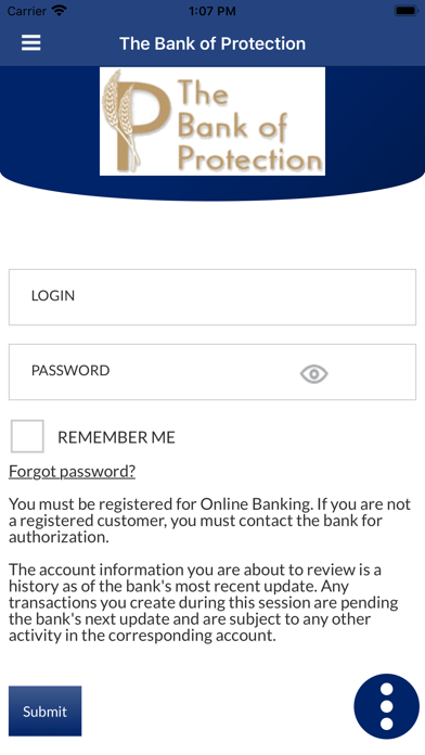 Bank of Protection Screenshot