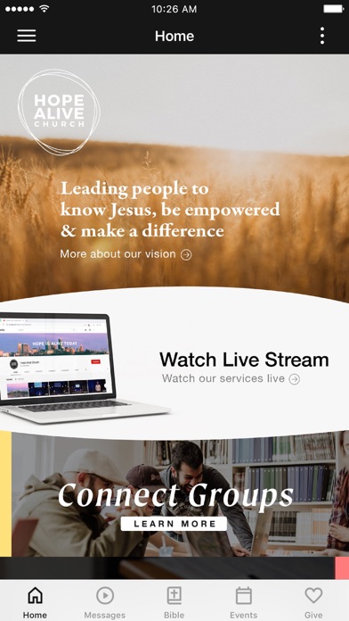 Hope Alive Church Screenshot