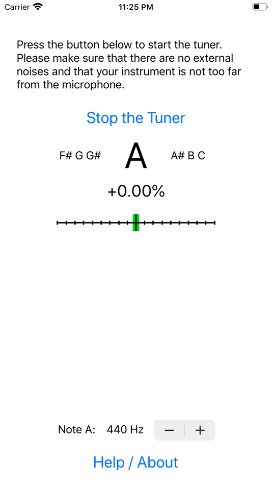 Chromatic Instrument Tuner - 1.5.6 - (iOS)