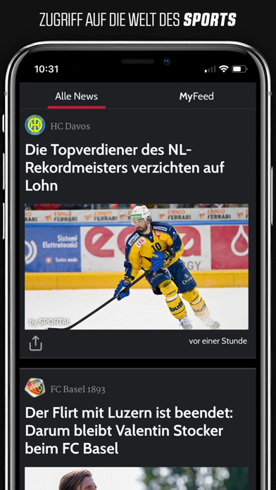 sport.ch Screenshot
