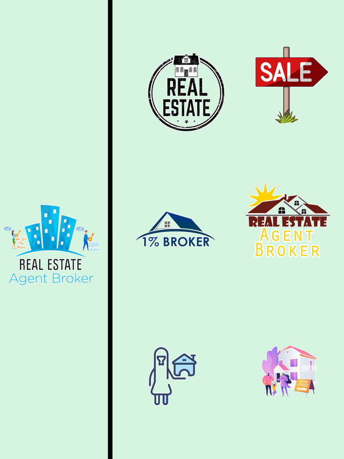 Estate Agent Broker Stickers