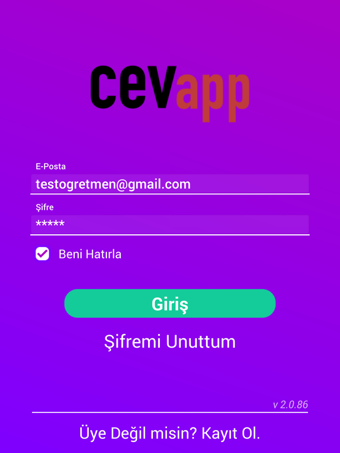 CevApp Öğretmen