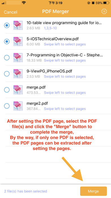 Screenshot #3 pour PDF Merge & PDF Splitter +