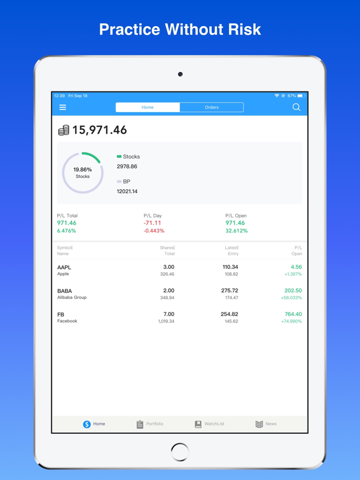 Stock Market Simulator Live