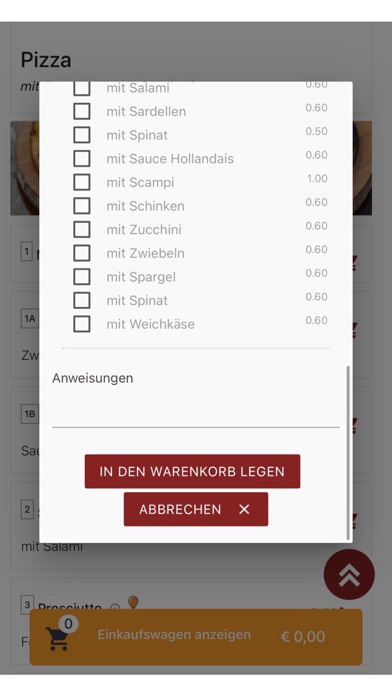 Pronto Pizza Luenen Screenshot