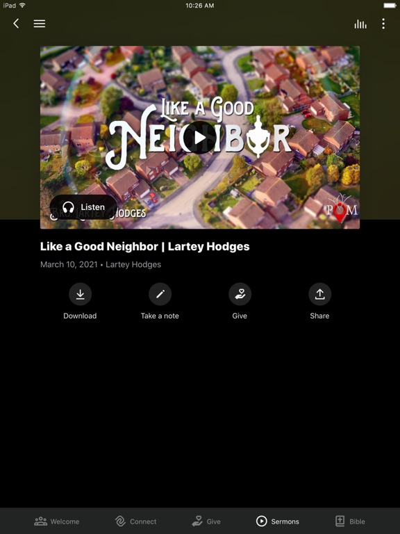 The Pentecostals of Mandeville iPad screenshot 3 - Education app