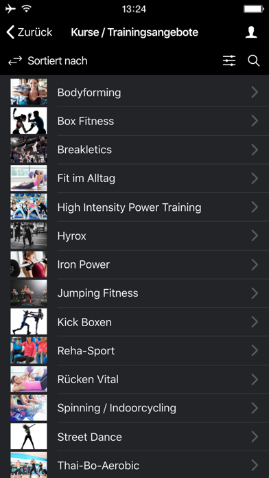 BSF topfit e. V. Screenshot