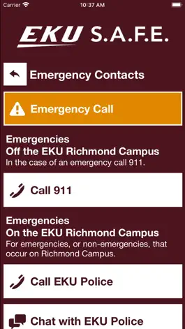 Game screenshot S.A.F.E. - Safety App for EKU apk