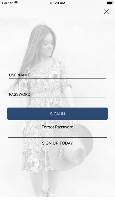 Shop Indigo Blue Screenshot