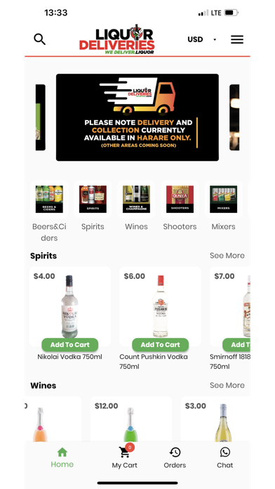 Liquor Deliveries Screenshot