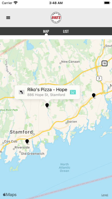 Riko's Pizza App Screenshot