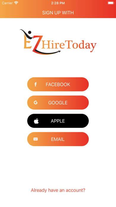 Ez Hire Today Screenshot