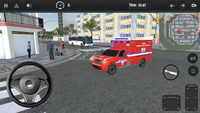 Emergency Ambulance Car Driver