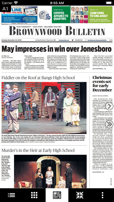 Brownwood Bulletin eEdition Screenshot