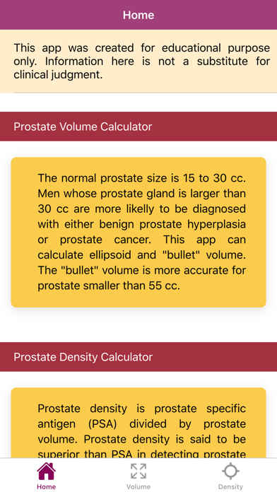 Screenshot #1 pour Urology Prostate Calculator