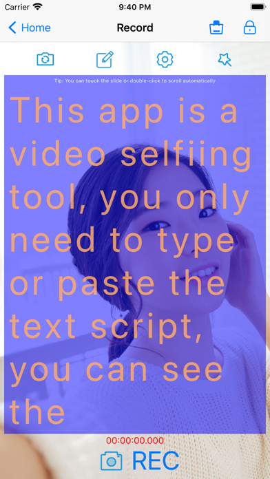 Selfie Teleprompter Screenshot