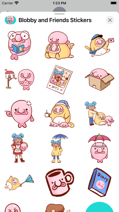 Blobby & Friends Stickers Screenshot