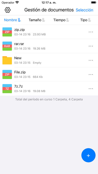 Descompresión - ZIP rar 7z