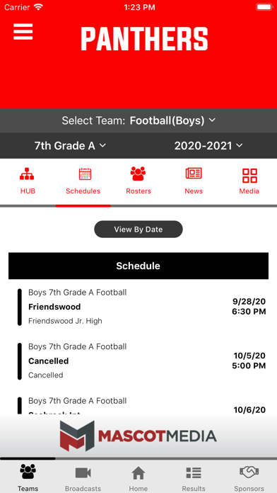 Brazosport ISD Athletics Screenshot