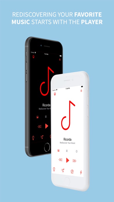 Ricorda Music App Screenshot