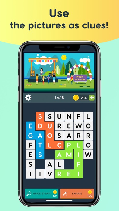 Word Search Pics - Puzzle Game Screenshot