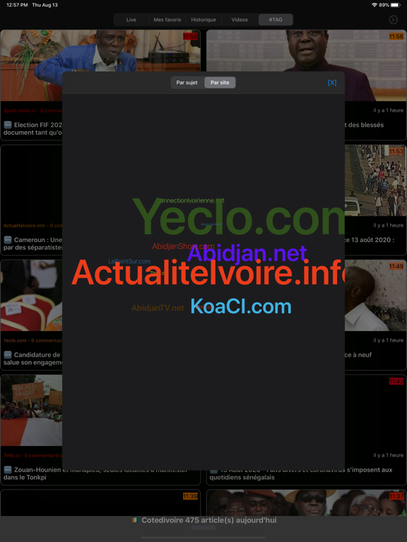 Screenshot #6 pour Actu Côte d'ivoire, Afrique