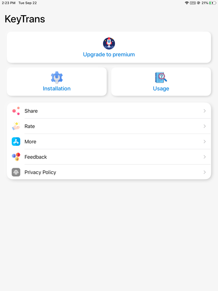 Keyboard translator pro slated