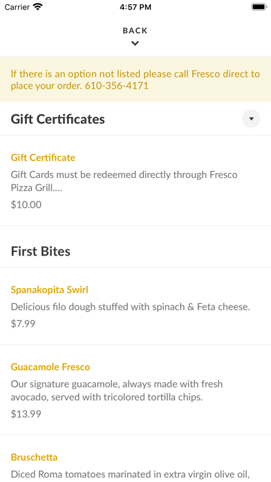Fresco Pizza Grill Screenshot 3 - AppWisp.com Fresco Pizza Grill Screenshot 3 - AppWisp.com