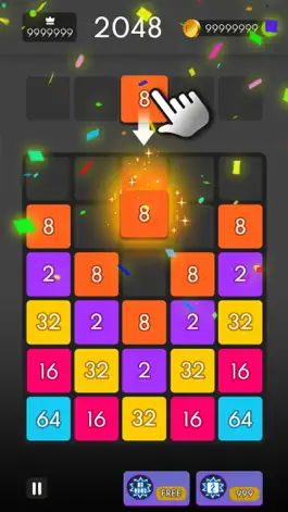 Game screenshot Number Drop: X2 Blocks Merge mod apk
