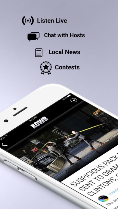 KOWB Radio Screenshot