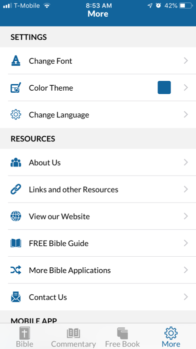 Bible King James KJV - No Ads iPhone screenshot 8 - Education app