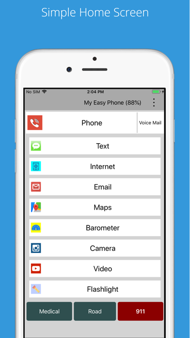 Screenshot #1 pour My Easy Phone