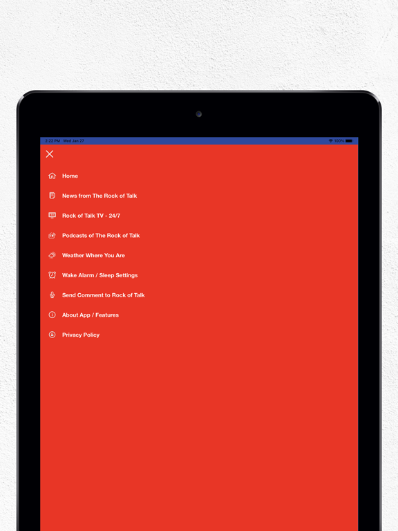 ABQ FM - Rock of Talk iPad screenshot 4 - Music app