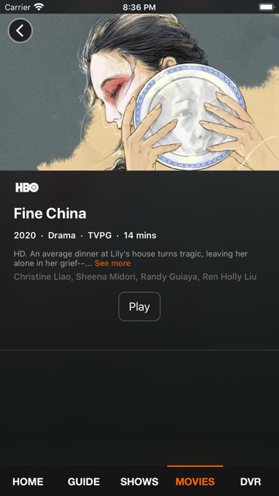 VNET Fiber TV Screenshot