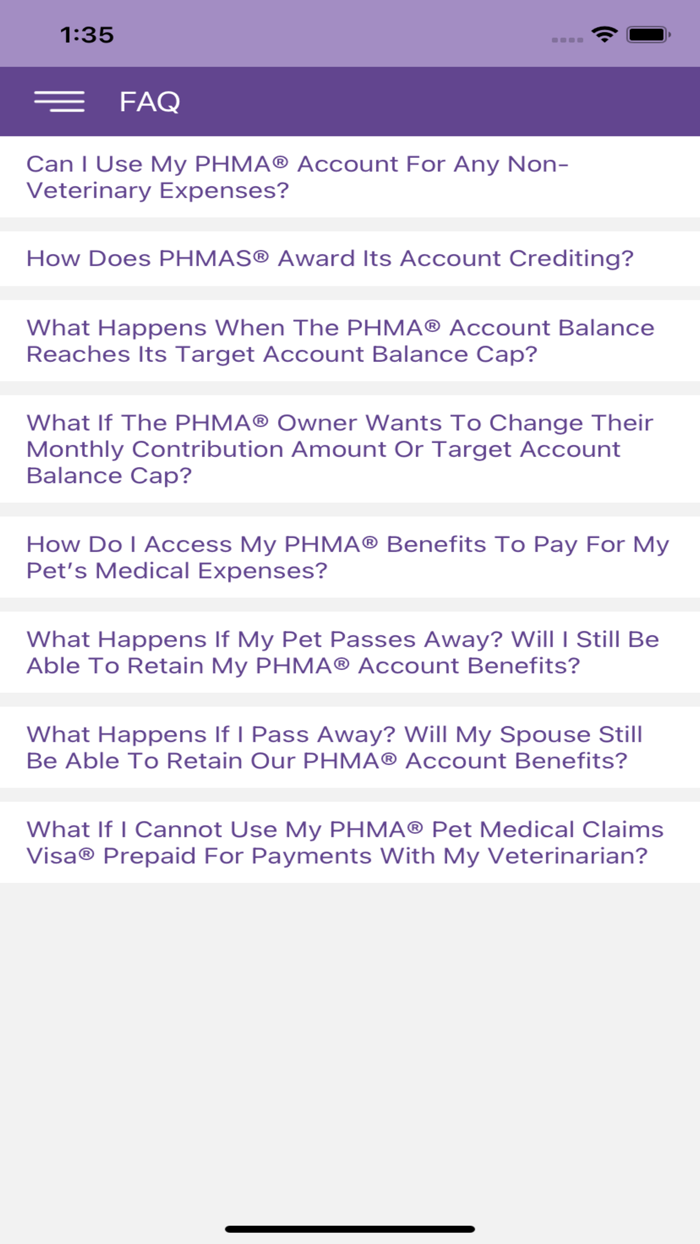 Pet Health Matching Account